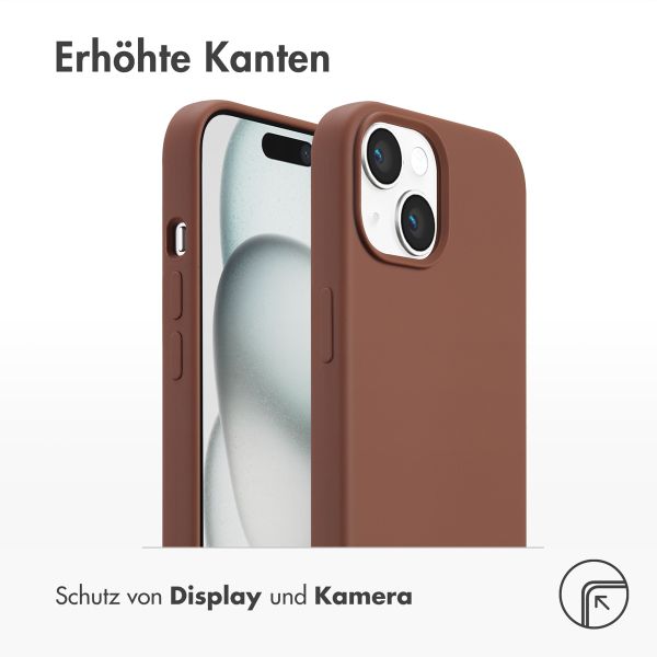 Accezz Liquid Silikoncase mit MagSafe Apple iPhone 15 - New Tea Brown