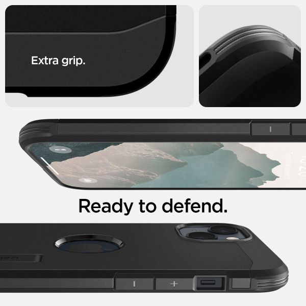 Spigen Tough Armor Backcover MagSafe Apple iPhone 14 - Schwarz