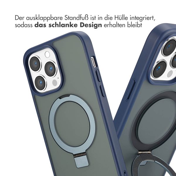 Accezz Ring Stand Backcover mit MagSafe Apple iPhone 14 Pro Max - Blau