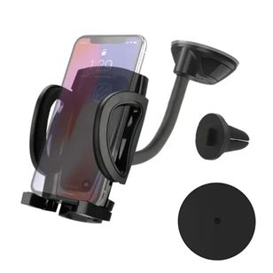 Scosche StuckUp™ 4-in-1 Handyhalterung Auto - Universell - Armaturenbrett / Windschutzscheibe / Lüftungsgitter / Becherhalter - Schwarz