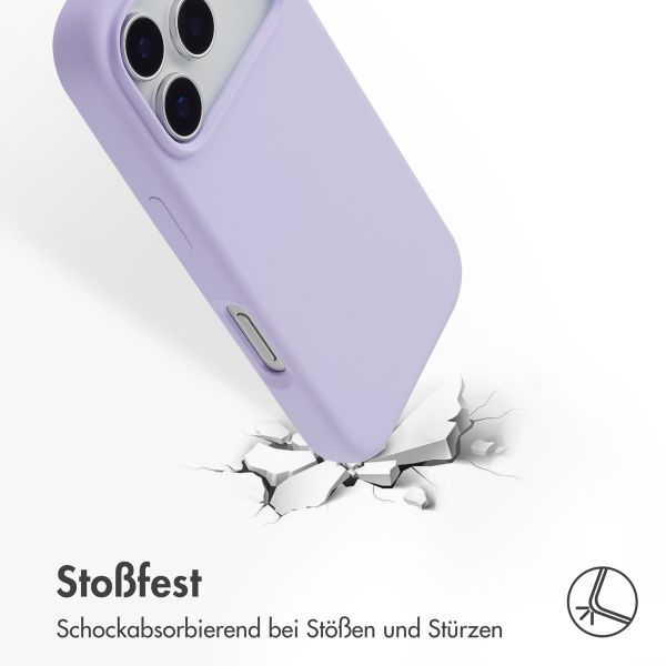 Accezz Liquid Silikoncase mit MagSafe Apple iPhone 17 Pro - Lavender Gray