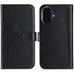 Selencia Echtleder Klapphülle Apple iPhone 16 Plus - Schwarz