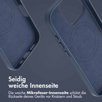 Accezz MagSafe Leather Backcover Apple iPhone 16 Pro - Nightfall Blue