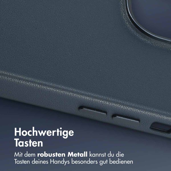 Accezz MagSafe Leather Backcover Apple iPhone 14 Pro Max - Nightfall Blue