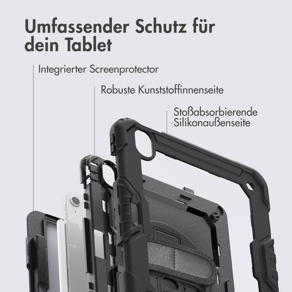 Accezz Robustes Back Cover mit Schultergurt Apple iPad Air 11 Zoll (2026) M4 / (2025) M3 / (2024) M2 - Schwarz