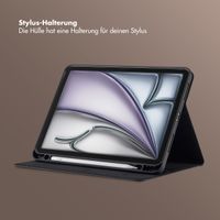 Selencia Riva Klapphülle Apple iPad Air 11 Zoll (2026) M4 / (2025) M3 / (2024) M2 / Air 5 (2022) / Air 4 (2020) - Schwarz