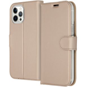 Accezz Wallet TPU Klapphülle Apple iPhone 12 Pro Max - Gold