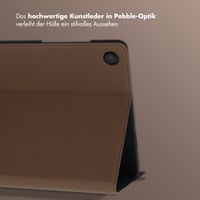 Selencia Riva Klapphülle Samsung Galaxy Tab A11 Plus - Mocha Brown