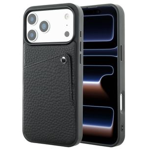Selencia Riva Back Cover mit Kartenfach Apple iPhone 17 Pro - Schwarz