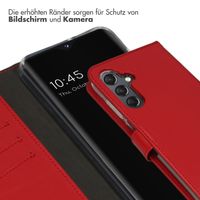 Selencia Echtleder Klapphülle Samsung Galaxy A25 (5G) - Rot