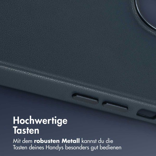 Accezz MagSafe Leather Backcover Apple iPhone 14 - Nightfall Blue