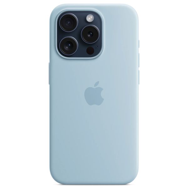 Apple Silikon-Case MagSafe Apple iPhone 15 Pro - Hellblau
