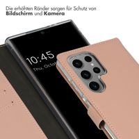 Selencia Echtleder Klapphülle Samsung Galaxy S24 Ultra - Dusty Pink