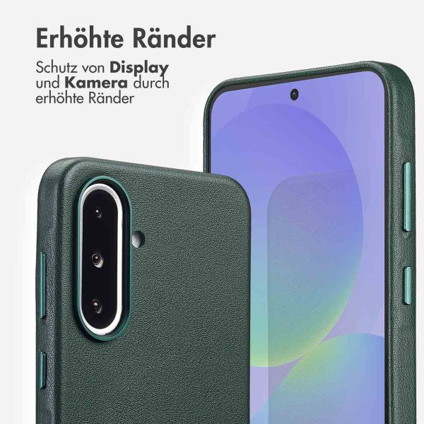 Accezz MagSafe Leather Backcover Samsung Galaxy A36 / A56 - Cedar Green