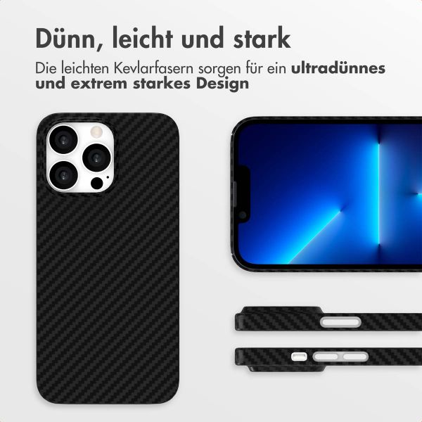 Accezz MagSafe Kevlar® Hülle Apple iPhone 13 Pro - Schwarz