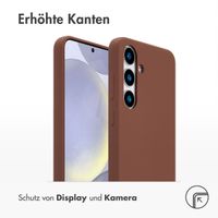 Accezz Liquid Silikoncase mit MagSafe Samsung Galaxy S24 Plus - New Tea Brown