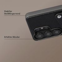 Selencia Riva Back Cover mit Kartenfach Samsung Galaxy S26 Ultra - Schwarz
