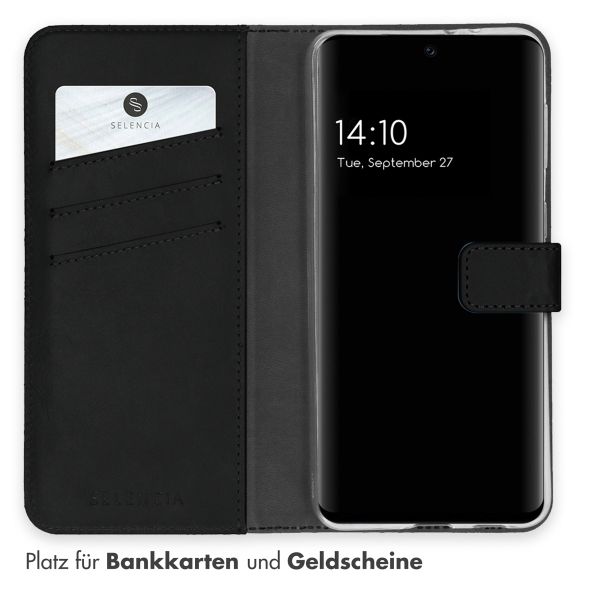 Selencia Echtleder Klapphülle Samsung Galaxy A32 (5G) - Schwarz
