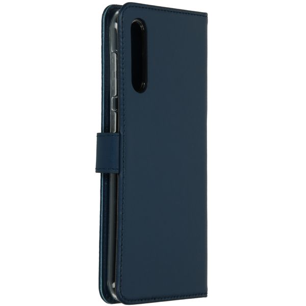 Selencia Echtleder Klapphülle Samsung Galaxy A50 / A30s - Blau