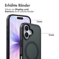 Accezz Rugged Frosted Back Cover mit MagSafe Apple iPhone 17 - Schwarz