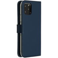 Selencia Echtleder Klapphülle Apple iPhone 11 Pro - Blau