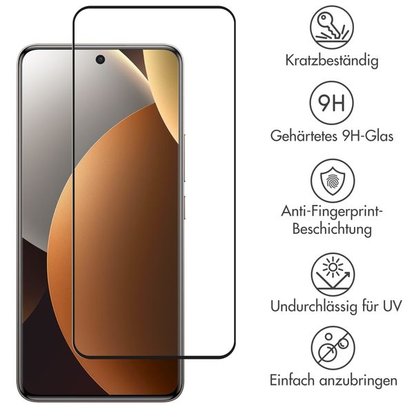 Accezz Full Cover Screen Protector aus gehärtetem Glas Xiaomi Redmi Note 15 Pro (4G)