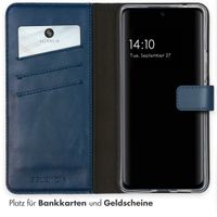 Selencia Echtleder Klapphülle Samsung Galaxy A53 - Blau