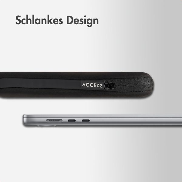 Accezz Laptop Hülle 13-14 Zoll - Laptop Sleeve - Schwarz