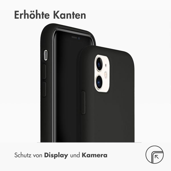 Accezz Liquid Silikoncase Apple iPhone 11 - Schwarz