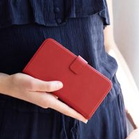Selencia Echtleder Klapphülle Samsung Galaxy S20 FE - Rot