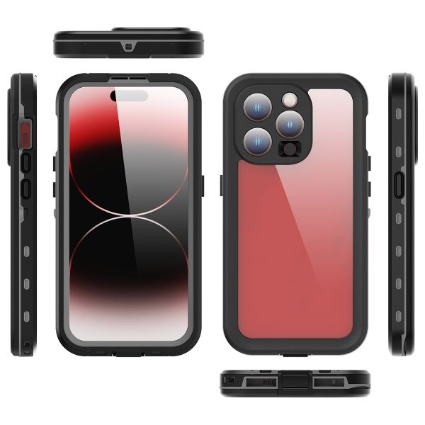 Redpepper Dot Plus Waterproof Case für das Apple iPhone 15 Pro - Schwarz