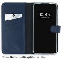 Selencia Echtleder Klapphülle Samsung Galaxy A57 (5G) - Dunkelblau