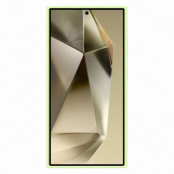 Samsung Original Silikon Cover Samsung Galaxy S24 Ultra - Light Green