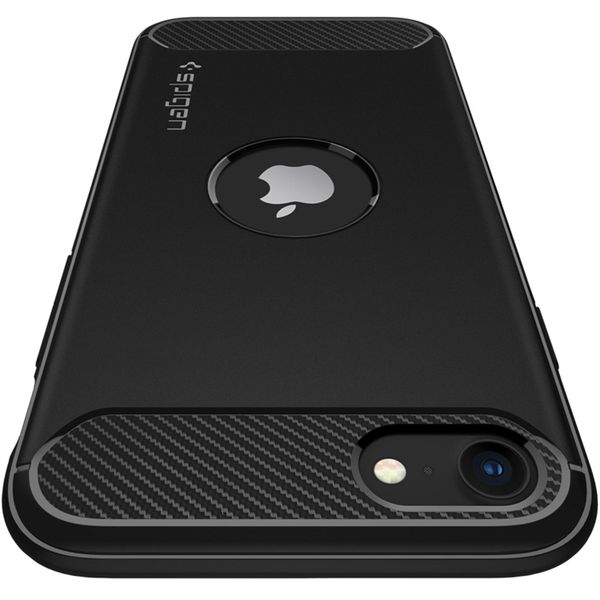 Spigen Rugged Armor Case Apple iPhone SE (2022 / 2020) - Schwarz