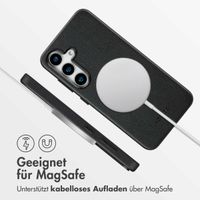 Accezz MagSafe Leather Backcover Samsung Galaxy S25 - Onyx Black