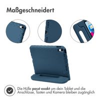 Accezz SchutzHülle mit Handgriff kindersicher Apple iPad 11 (2025) 11 Zoll A16 / iPad 10 (2022) 10.9 Zoll - Dunkelblau