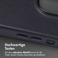 Accezz MagSafe Leather Backcover Apple iPhone 14 Pro - Onyx Black