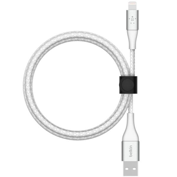 Belkin BoostCharge Pro Braided Lightning auf USB-A Kabel - 2 Meter - Weiß