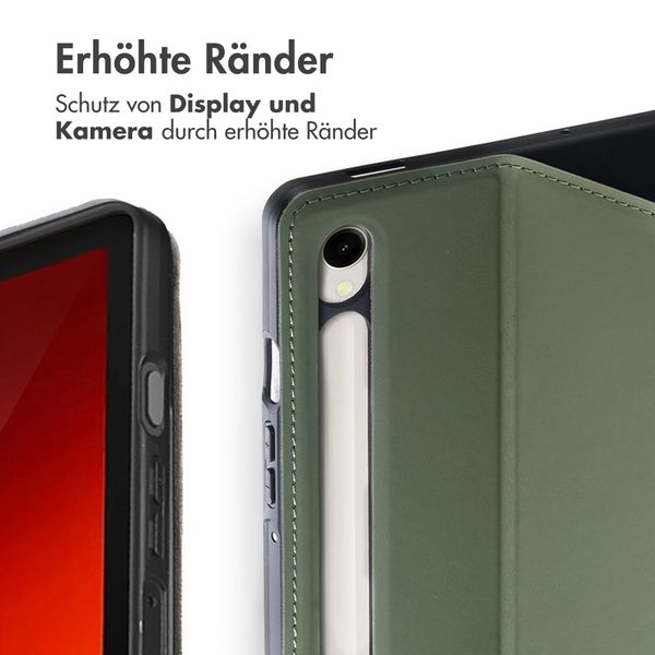 Accezz Classic Klapphülle Samsung Galaxy Tab S9 11.0 Zoll / S10 Lite / S10 FE / S9 FE 10.9 Zoll - Grün