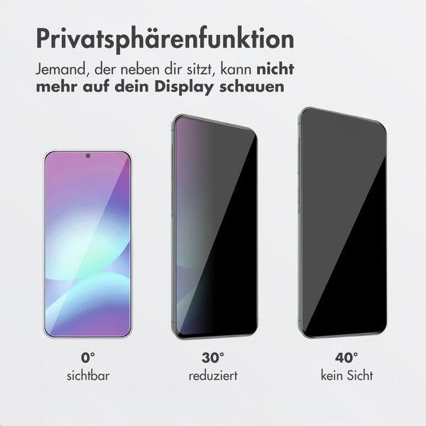 Accezz Sichtschutz-Schutzglas mit Applikator Samsung Galaxy A57 (5G)
