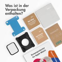 Accezz Displayschutzfolie mit Applikator für die Apple Watch Series 4-6 / SE - 40 mm