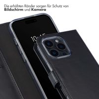 Selencia Echtleder Klapphülle Apple iPhone 16 Pro Max - Schwarz