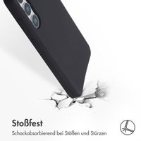 Accezz Liquid Silikoncase Samsung Galaxy S25 Plus - Schwarz