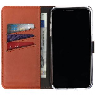 Selencia Echtleder Klapphülle Apple iPhone Xr - Braun
