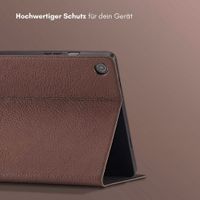Selencia Riva Klapphülle Samsung Galaxy Tab A9 Plus - Mocha Brown