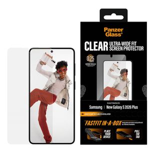 PanzerGlass Ultra Wide Fit FastFit in-a-box Screen Protector Samsung Galaxy S26 Plus