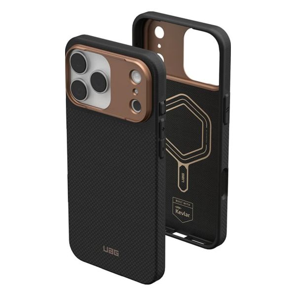 UAG Fibr Armr Kevlar Hülle mit MagSafe Apple iPhone 17 Pro - Graphite / Bronze