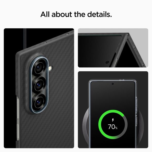 Spigen AirSkin Backcover Samsung Galaxy Z Fold 7 - Aramid Black