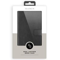 Selencia Echtleder Klapphülle Samsung Galaxy S21 Plus - Schwarz