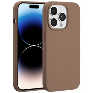 Accezz Liquid Silikoncase mit MagSafe Apple iPhone 14 Pro - Hellbraun